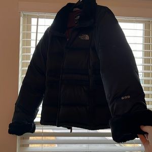 The north face puffer jacket black